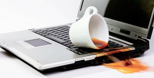 When coffee spills on laptop keyboard, recycle rather than discard