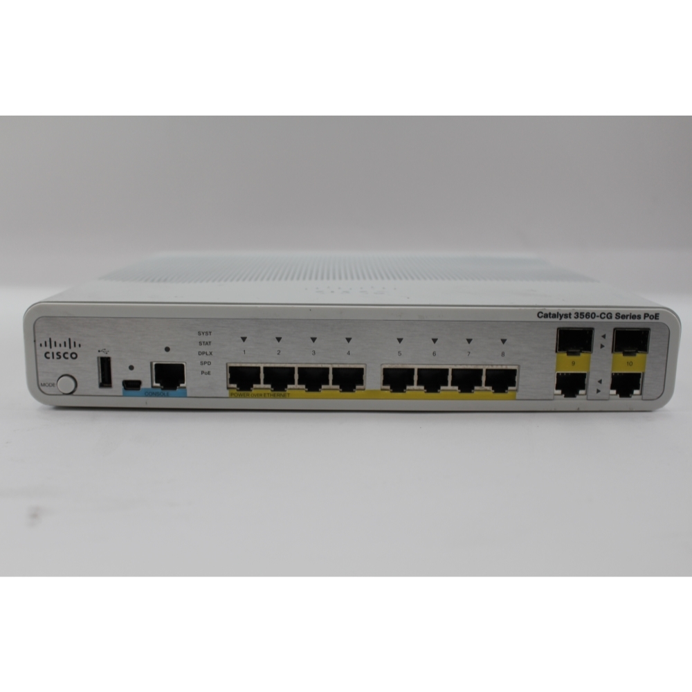 Cisco Catalyst WS-C3560CG-8PC-S V03 PoE Network Switch 8 Port