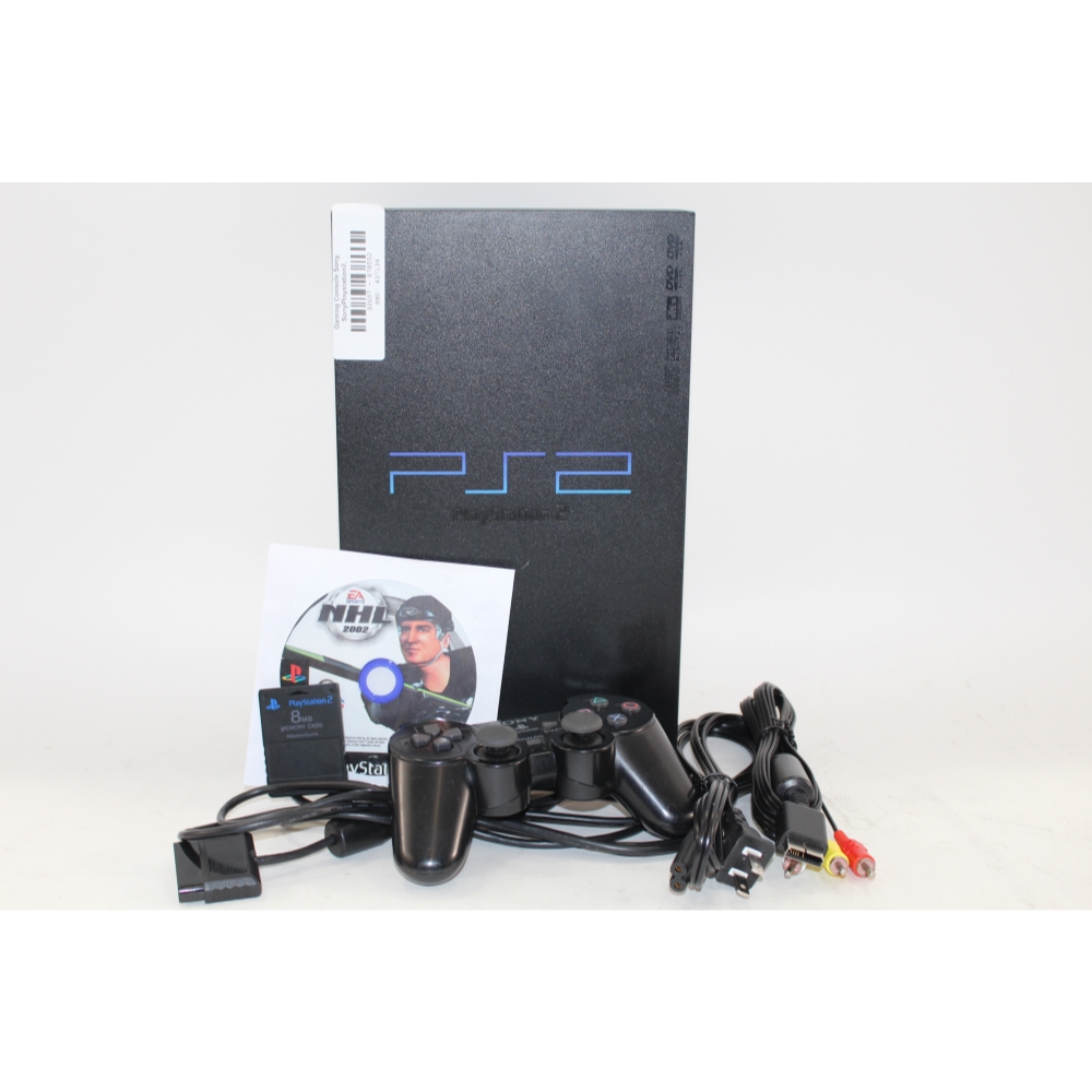 Sony Playstation 2 PS2 Slim Black Game System Console Bundle, SCPH