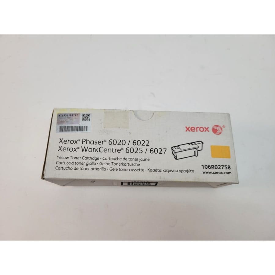 Genuine Xerox 106R02758 Phaser WorkCentre Toner Yellow - New in Box