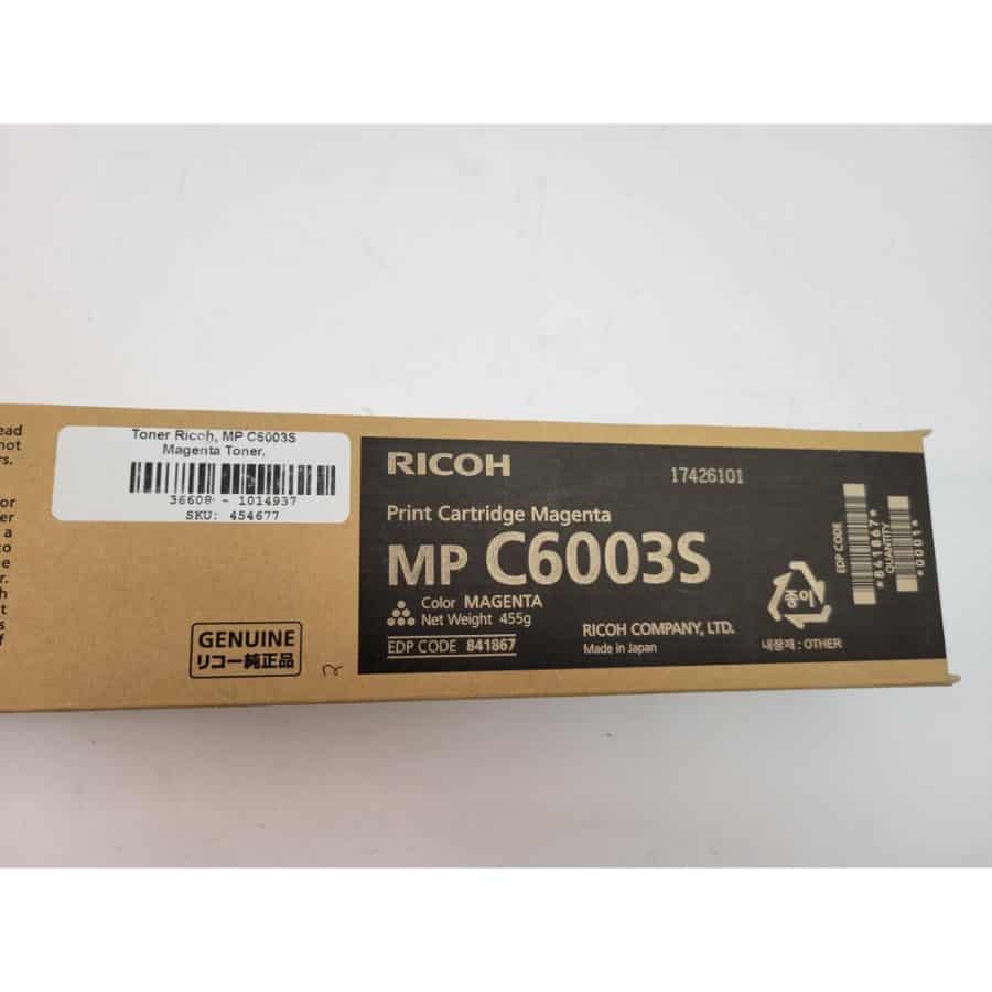 Genuine Ricoh MP C6003S Magenta Toner - MAGENTA - New in Box