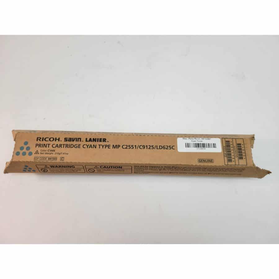 Genuine Ricoh MP C2551 Cyan Toner - New in Box