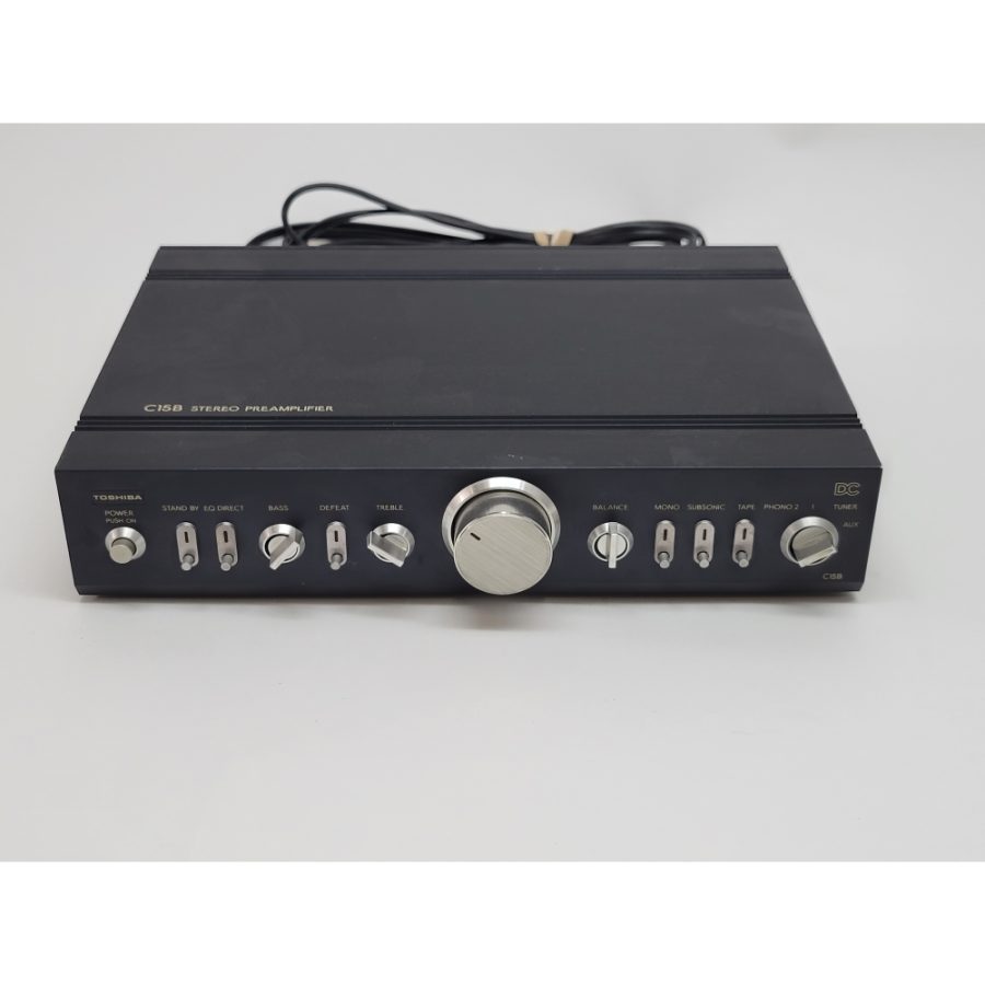 Toshiba C15B Stereo PreAmplifier - Black - Tested - Image 3